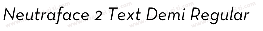 Neutraface 2 Text Demi Regular字体转换